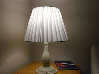 lamp on the table