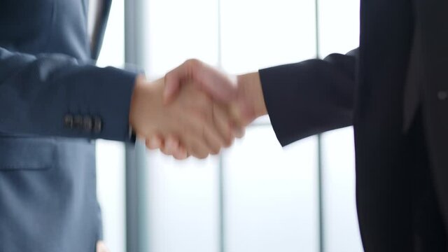 Professional businessman making handshake for deal, agreement and successful concept