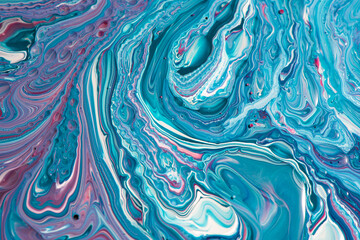 Liquido abstracto acrílico pouring 012