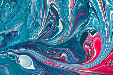 Liquido abstracto acrílico pouring 010