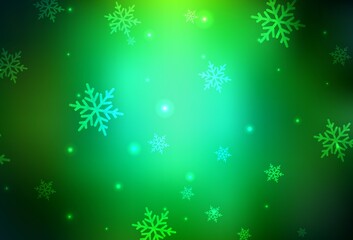 Dark Green vector template in carnival style.