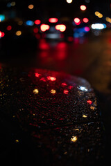 Bokeh in a rainy night