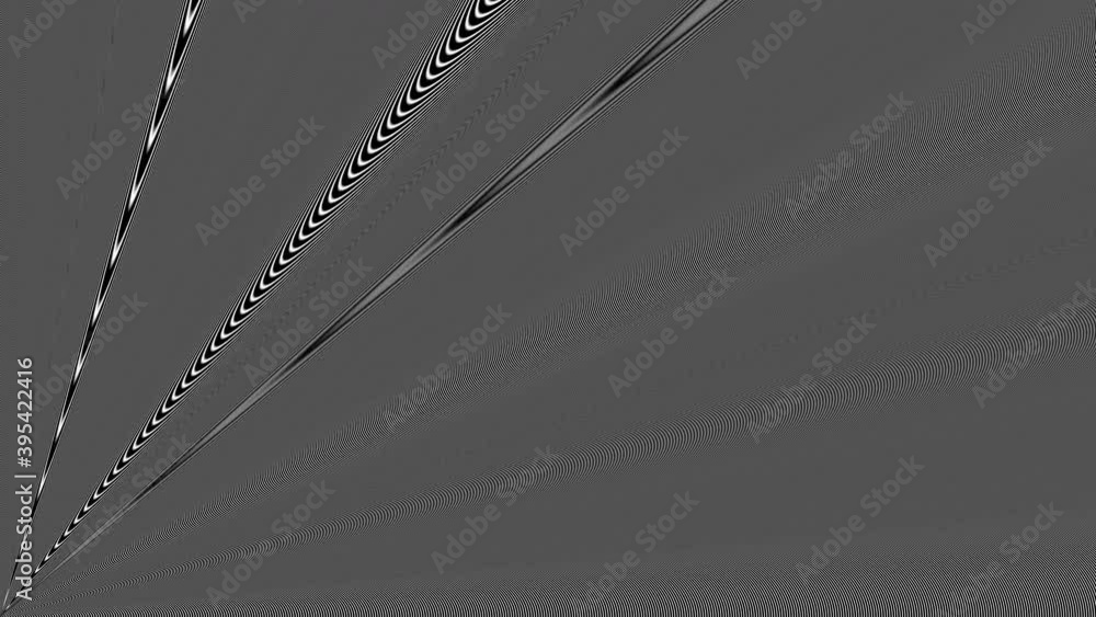 Poster corner projection rough random lines moving to edge mask