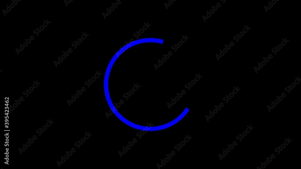Poster rotating loading line spinner colors