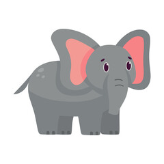 Isolated cartoon of an elephant - Vector illustration