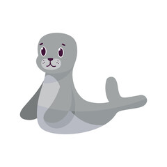 Isolated cartoon of a seal - Vector illustration