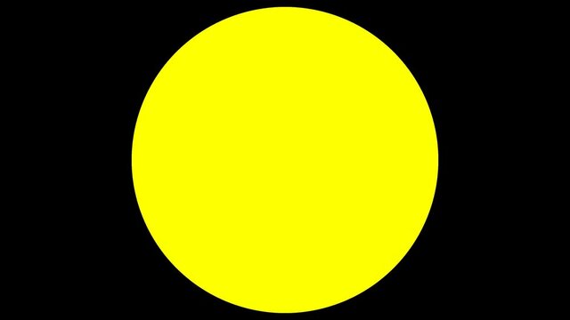 Pulsing Throbbing Beating Yellow Circle