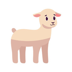 Isolated cartoon of a sheep - Vector illustration