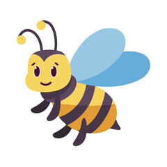 Isolated cartoon of a bee - Vector illustration