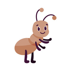 Isolated cartoon of an ant - Vector illustration