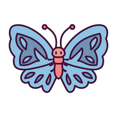 Isolated cartoon of a butterfly - Vector illustration