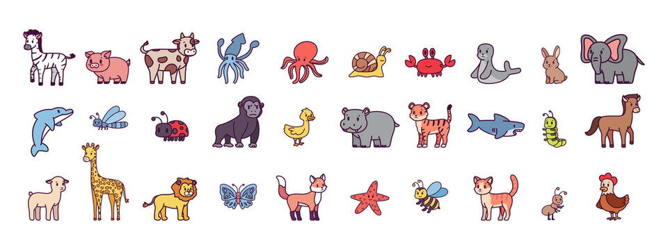 Set of animals image - Vector illustration design