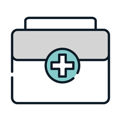 health medical kit first aid equipment line and fill