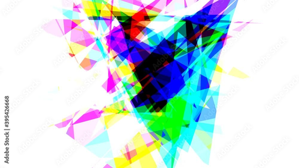 Aufkleber Triangular Shards Appearing Layers Tiers of Triangle Sharp Random Shapes
