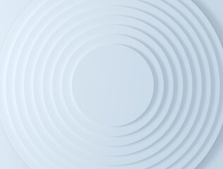 Abstract white background, geometric pattern of paper corners and shadows. 3d render illustration