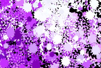 Light Pink vector pattern with random forms.