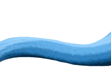 Blue wave curved line background border. Soft flow gradient wavy upward motion for social media, banner or dynamic header. Summer ocean blue design with maritime nautical shape.
