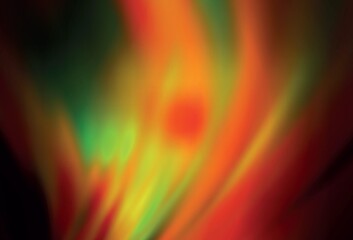 Dark Red, Yellow vector abstract blurred background.