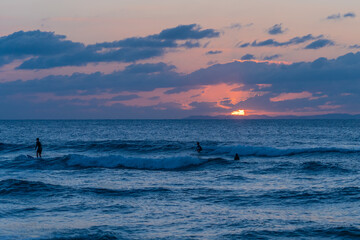 Obraz premium sunset surf 