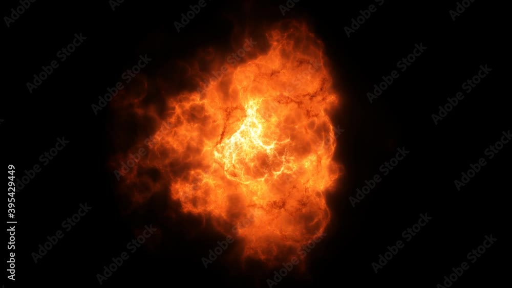 Poster rolling expanding explosions explosive cluster blown up