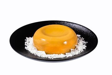 Natilla traditional Colombian food - Christmas atmosphere.