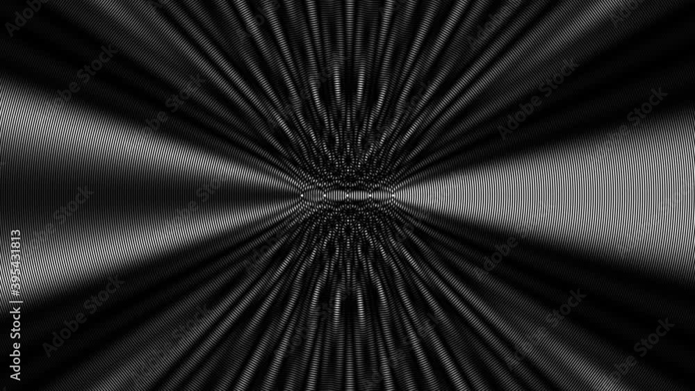 Poster inside a flashing torus weird mask shape
