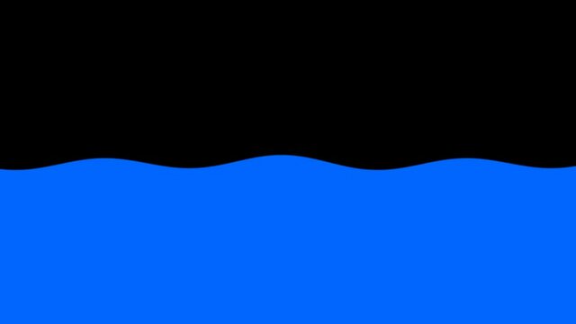 Slwo Moving Simple 2d Waves Wavy Line Horizon