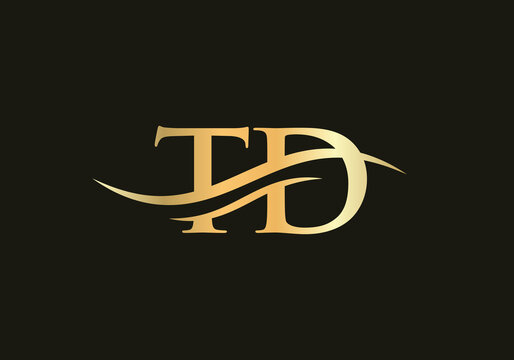 Premium Vector TD Logo. Beautiful Logotype for luxury branding. T D Elegant and stylish logo design
