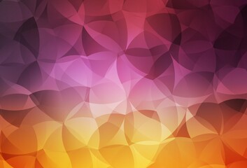 Light Pink, Yellow vector texture with abstract forms.