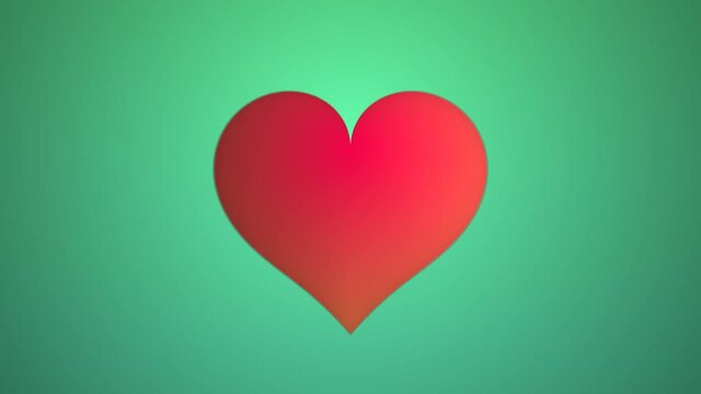 Soft Warm Green Background Red Elastic Snapback Heart Breakup