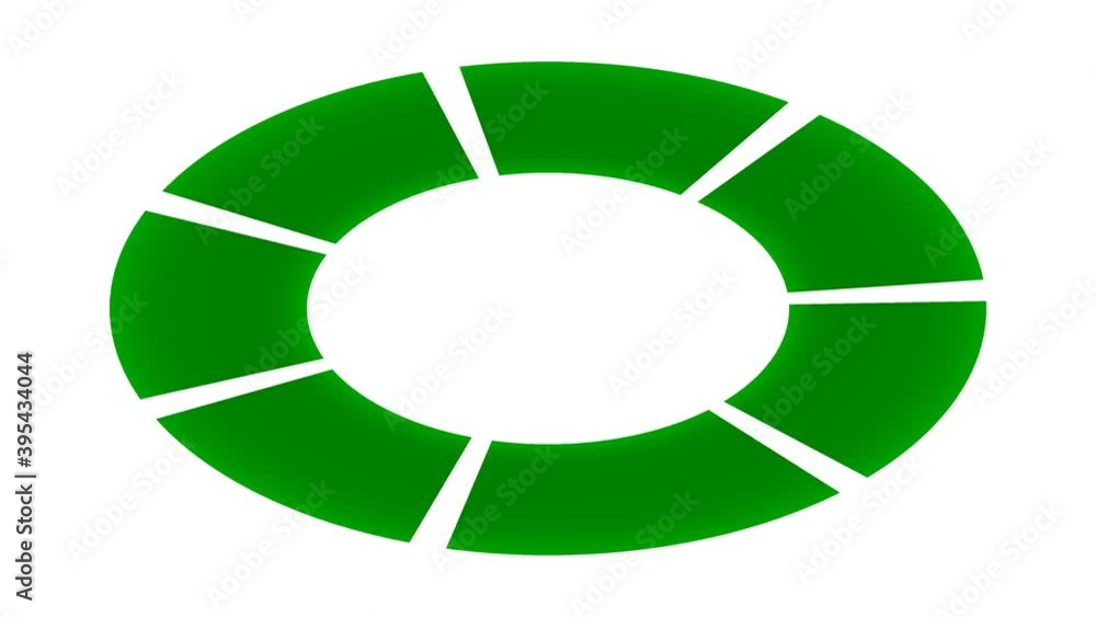 Poster lines breaking ring green into segmented sections
