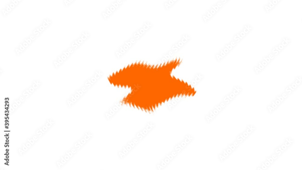 Poster Rippling Ornage Weird Amorphous Vibrating Blob