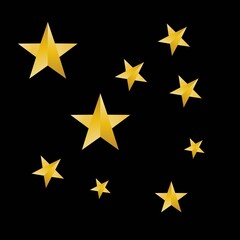 Obraz premium Star sparkle gold