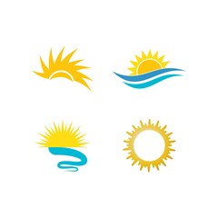 Fototapeta na wymiar sun illustration logo