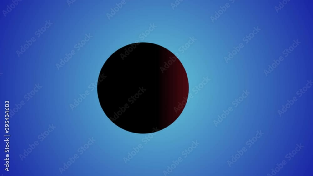 Poster rotating sphere graded gradient transition