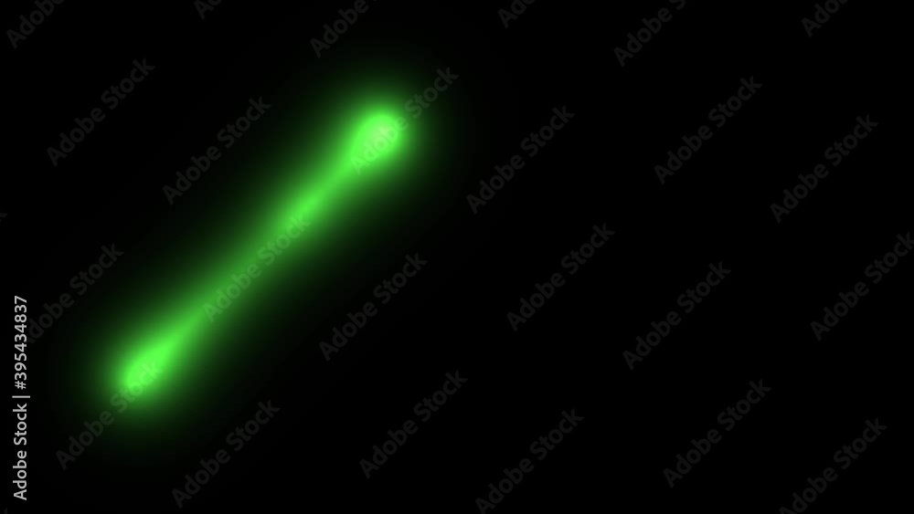 Aufkleber energy pulsing between two green connected joined blobs