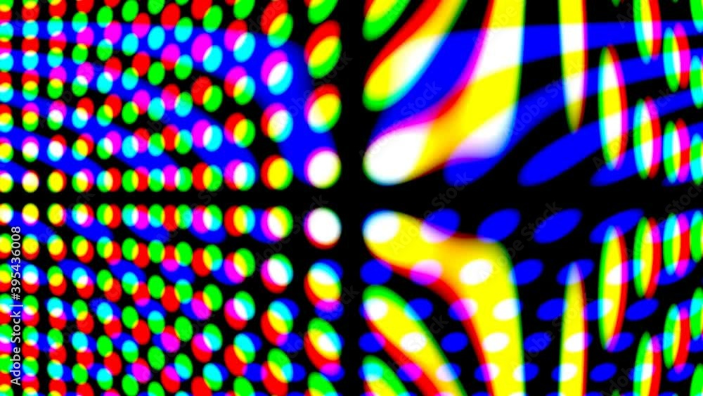 Poster floating panels grid multiple neon colors cyberpunk background