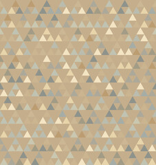 Abstract Seamless Yellow And Brown Triangles Pattern Background