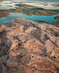 rocky coast of the sea