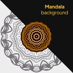 mandala background for wedding invitation, book cover. Oriental pattern, vector illustration. Islam, Arabic, Indian, turkish, pakistan, chinese, mystic, ottoman motifs. vector illustration