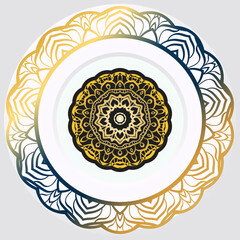 luxury ornamental mandala design background. Vector illustration