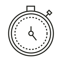 chronomter time measure clock line icon