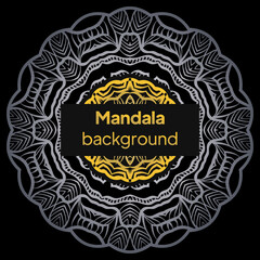 decorative background with an elegant mandala design. vector illustration