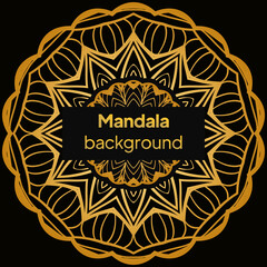 Mandala design.background for meditation poster. Unusual flower shape. vector.