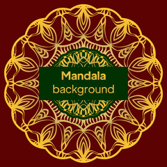 Card with mandala. Vector background. Card or invitation. Oriental pattern, vector illustration. Islam, Arabic, Indian, moroccan,spain, turkish, pakistan, chinese, mystic, ottoman motifs.