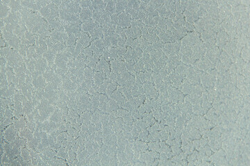 Ice pattern on the glass