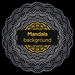 mandala background for book cover, wedding invitation, or other project. vector illustration