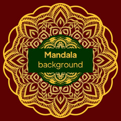 luxury ornamental mandala design background. vector illustration