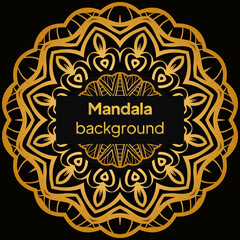 Decorative mandala. Mandala for print, poster, cover, brochure, flyer, banner. Vector illustration