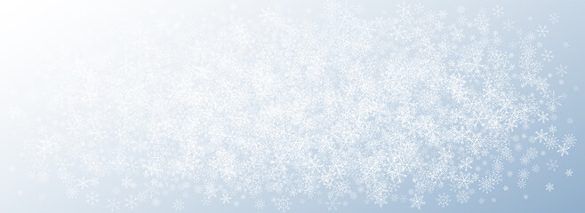 Gray Snowfall Vector Gray Background. Abstract 